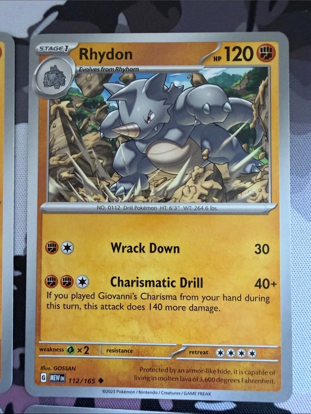 Rhyhorn & Rhydon Evolution Lot | Pokémon 151 & Stellar Crown | ✨5/$25✨